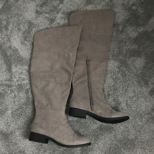 NWT! AEO - Grey Over the Knee Boots